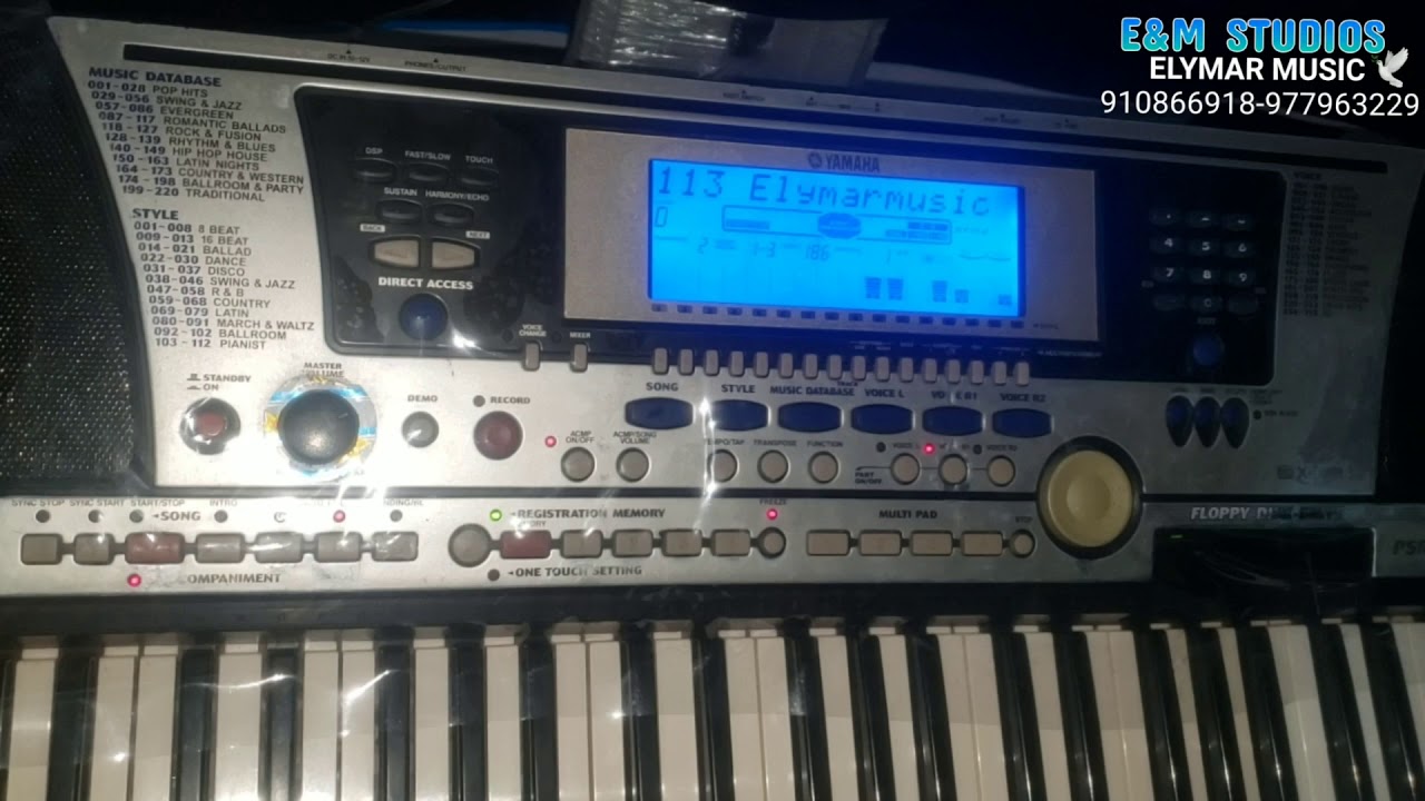 RITMO Y REGISTRO MAA ESPIRITU CONSOLADOR PARA YAMAHA PSR 340 Y 550