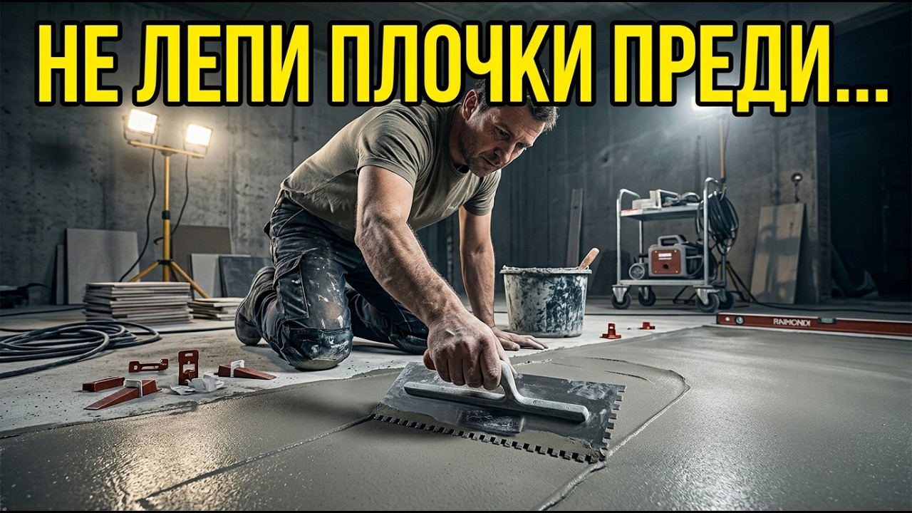 Не лепи плочки преди да разбереш как да подготвиш основата