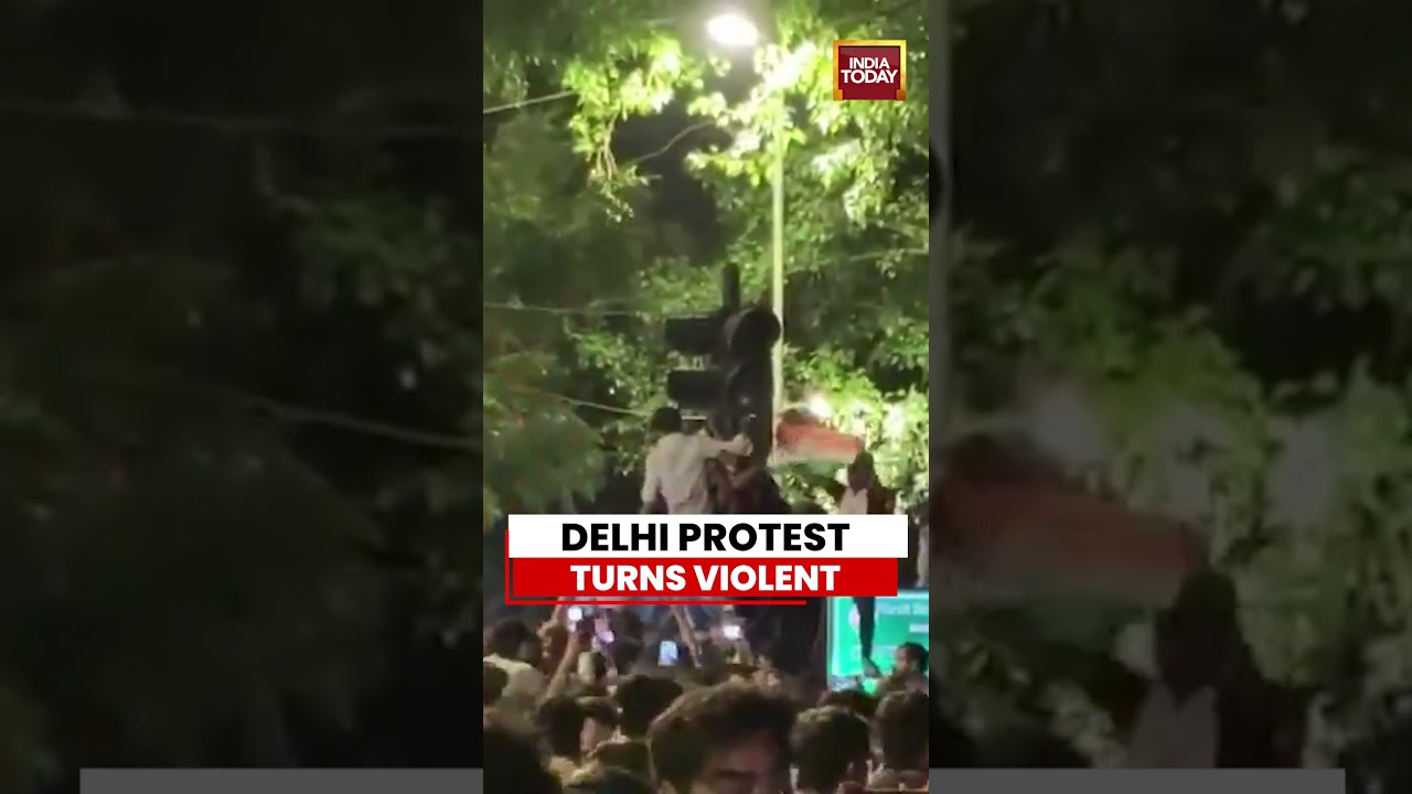 Delhi Protest Turns Violent: Stone Pelting, ACP Injured Near Tolstoy Marg #cockroachjantaparty