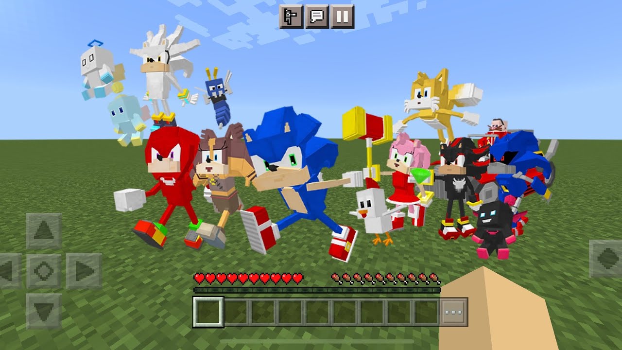 Sonic Land MOD in Minecraft PE