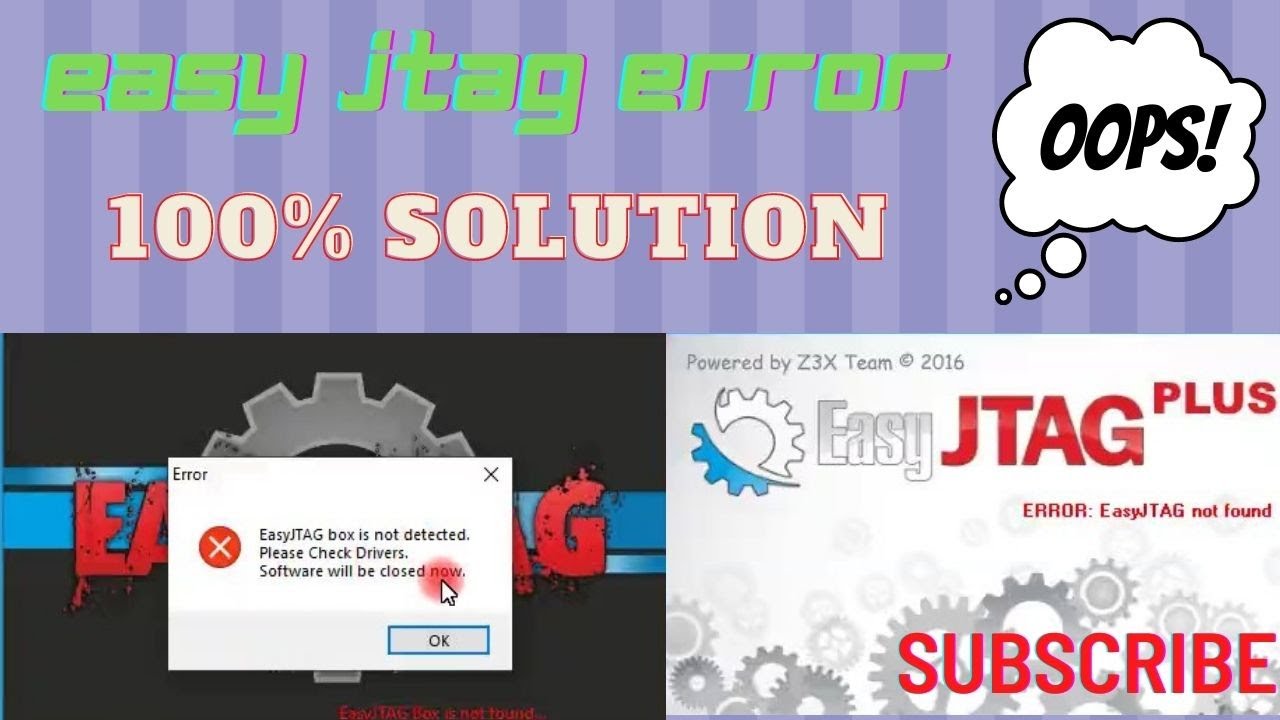 Error Easy jtag Not Found | Easyjtag error fix | 100% fix solution,