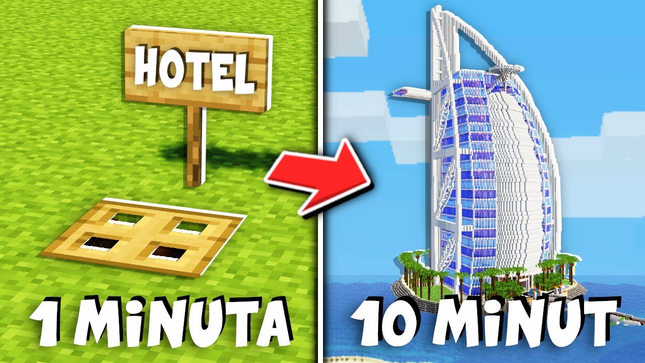 Poprosiłem 10 LOSOWYCH WIDZÓW aby zbudowali HOTEL w MINECRAFT!