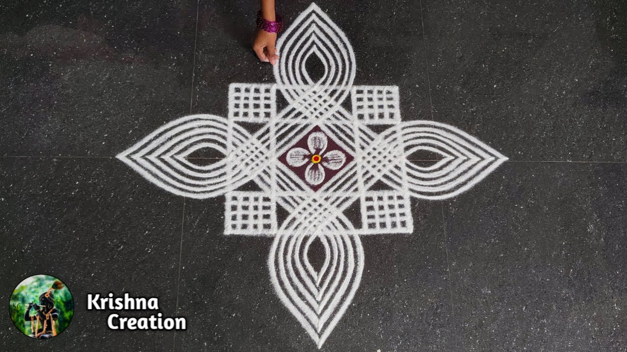 Margazhi madham special kolam | Easy padi kolam design with 5*5 dot | Dhanurmasam muggulu |Rangoli