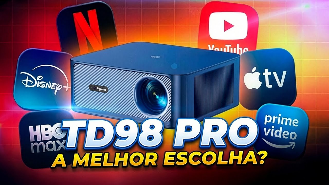 troque a TV do quarto por uma tela de cinema (gastando pouco!) - TD98 PRO