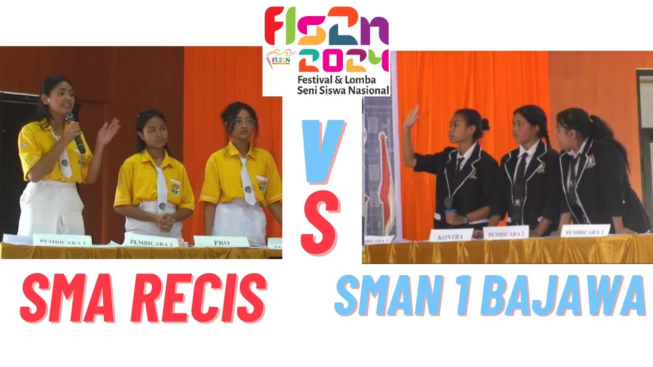 LOMBA DEBAT BAHASA INDONESIA HARDIKNAS DAN FLS2N KABUPATEN NGADA 2024 || SMA RECIS VS SMAN 1 BAJAWA