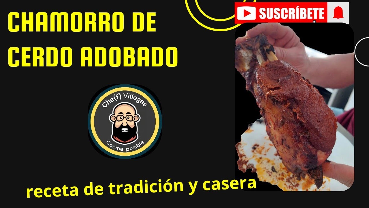 Chamorro de cerdo en adobo 