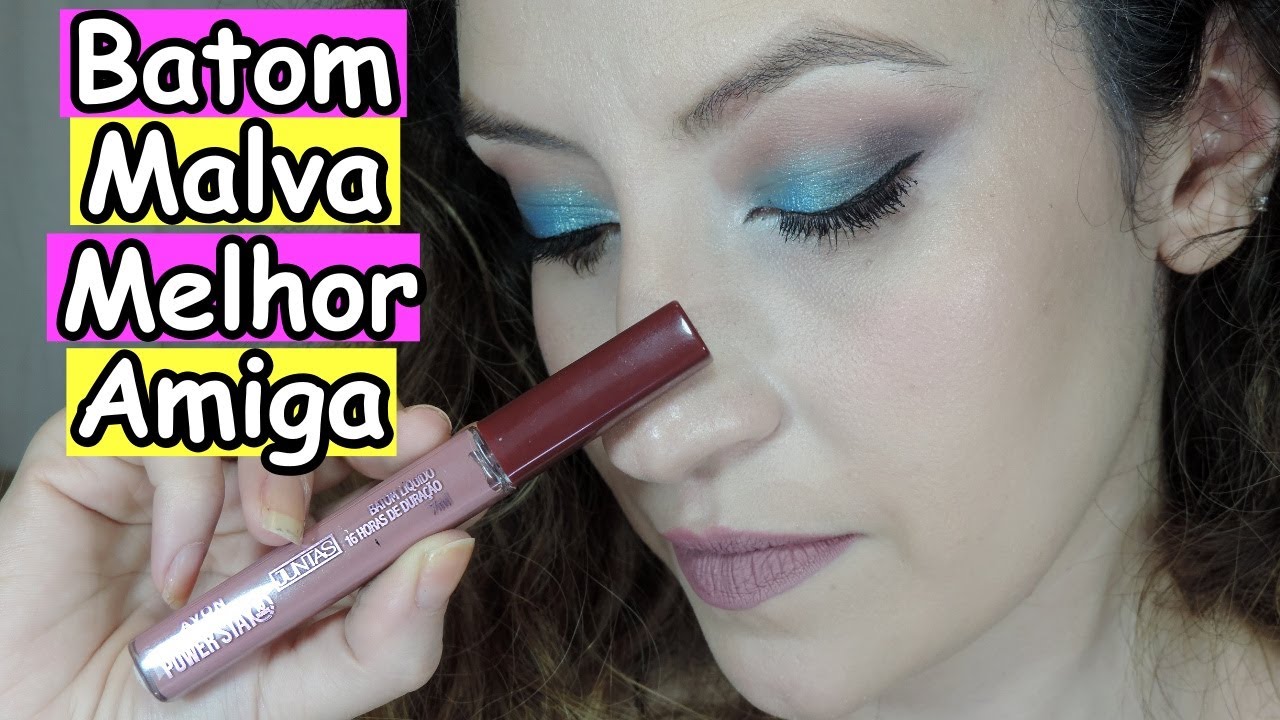 MAKE COM O BATOM MALVA MELHOR AMIGA | LAIANE LIRA