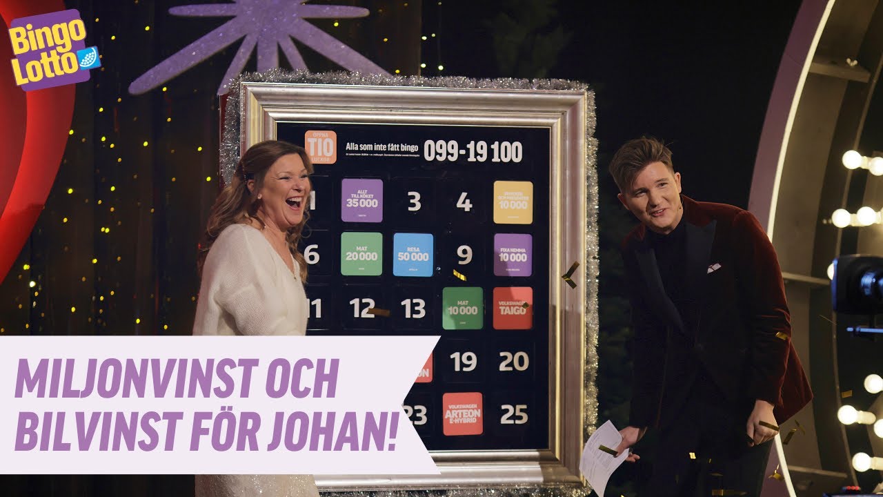 BingoLottos Uppesittarkväll resulterade i STORVINST för Johan!