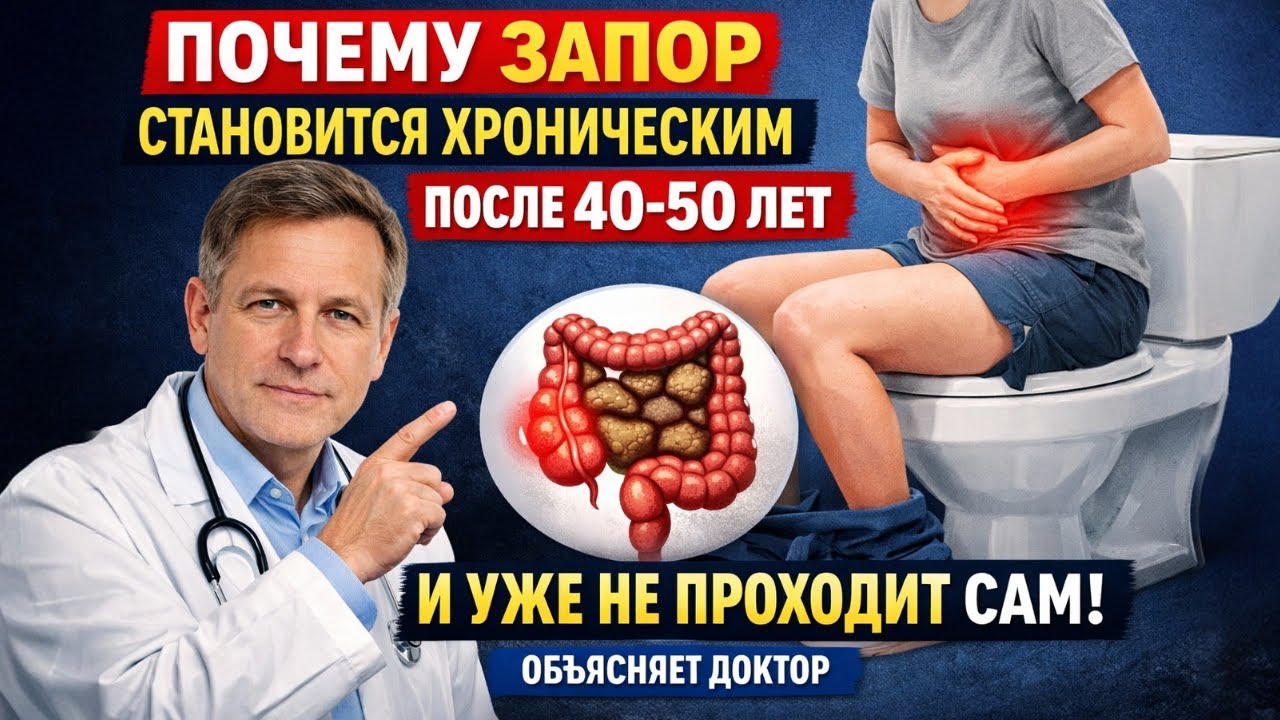 Почему ЗАПОР Становится Хроническим После 40–50 Лет И Уже Не Проходит Сам — Объясняет Доктор