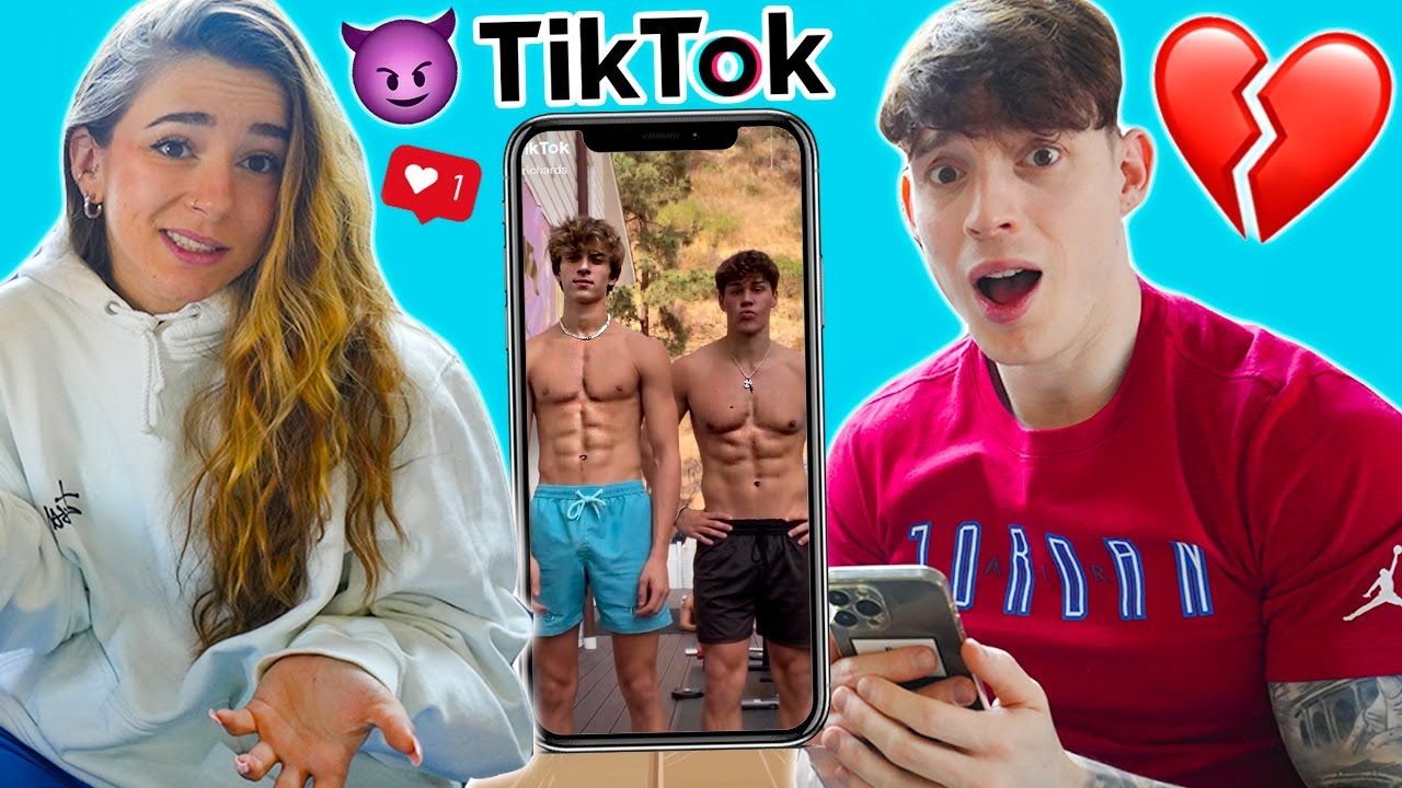 REACCIONANDO A LOS LIKES PRIVADOS DE TIKTOK DE MI NOVIA !! *me vuelvo loco* Exi