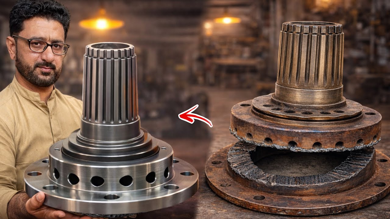 Mastercraft Repair | Broken AxleSplined Flange Hub  CompleteReattaching Process