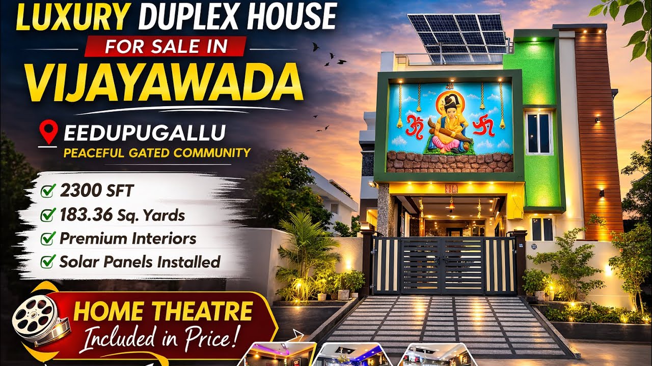 Luxury Duplex House For Sale in Vijayawada , Independent house for sale #houseforsale 