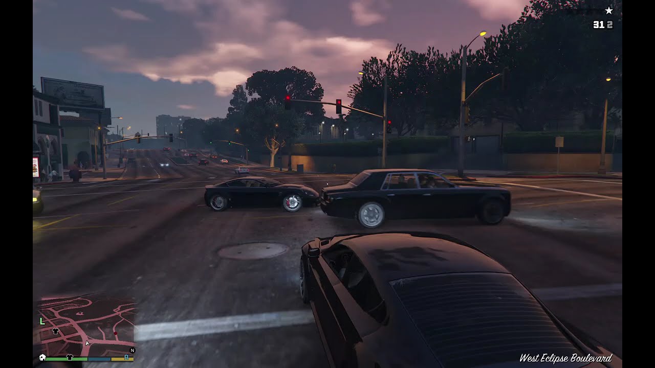 ¡ESCAPANDO DE LA POLICIA DE GTA V!😲 (SALE MAL)
