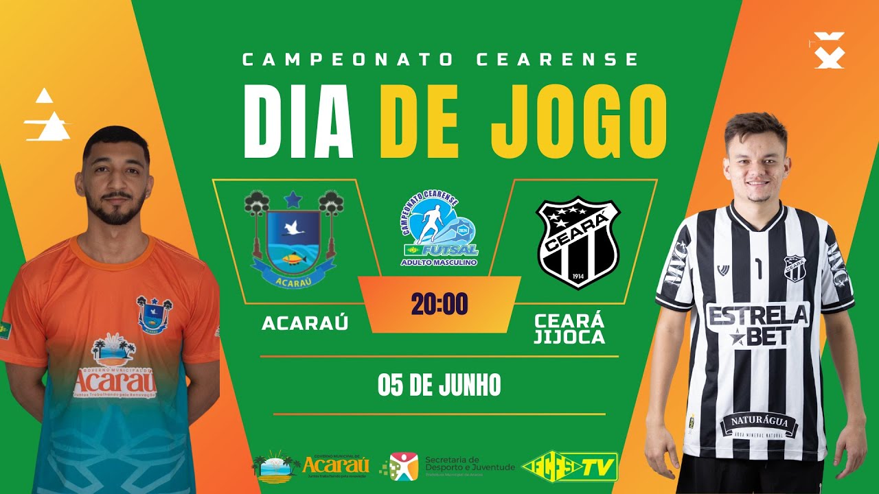 CAMPEONATO CEARENSE 2024 - 2ª RODADA | ACARAÚ FUTSAL x CEARÁ JIJOCA