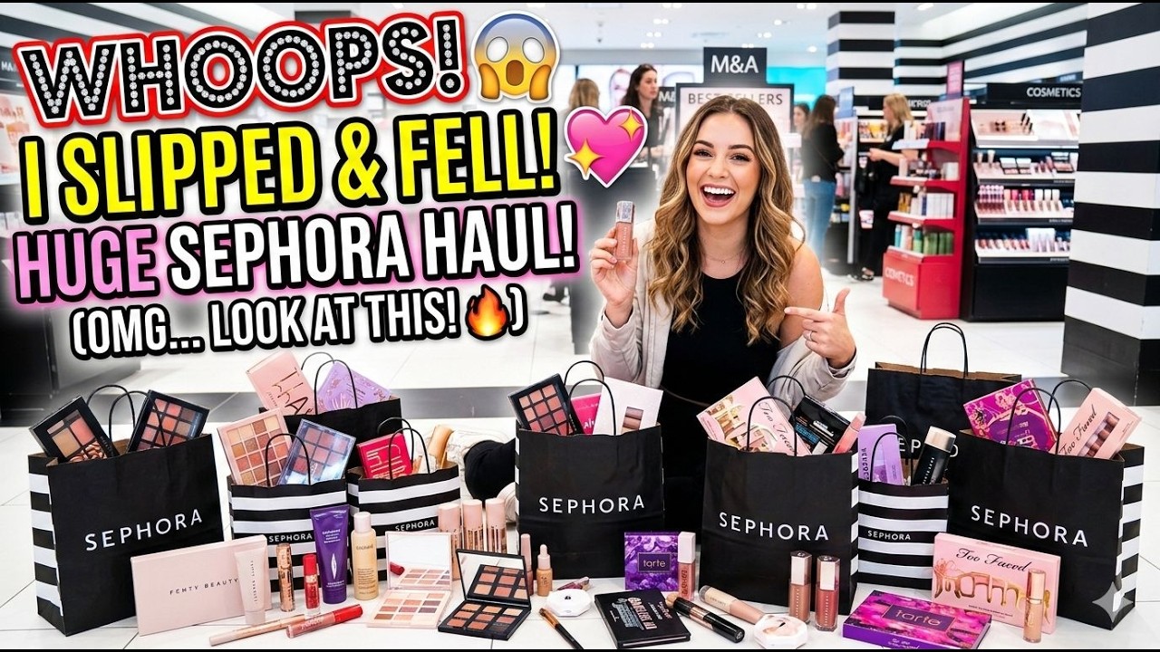 whoops i slipped and fell into @sephora #sephorahaul #makeuptutorial #makeuphaul
