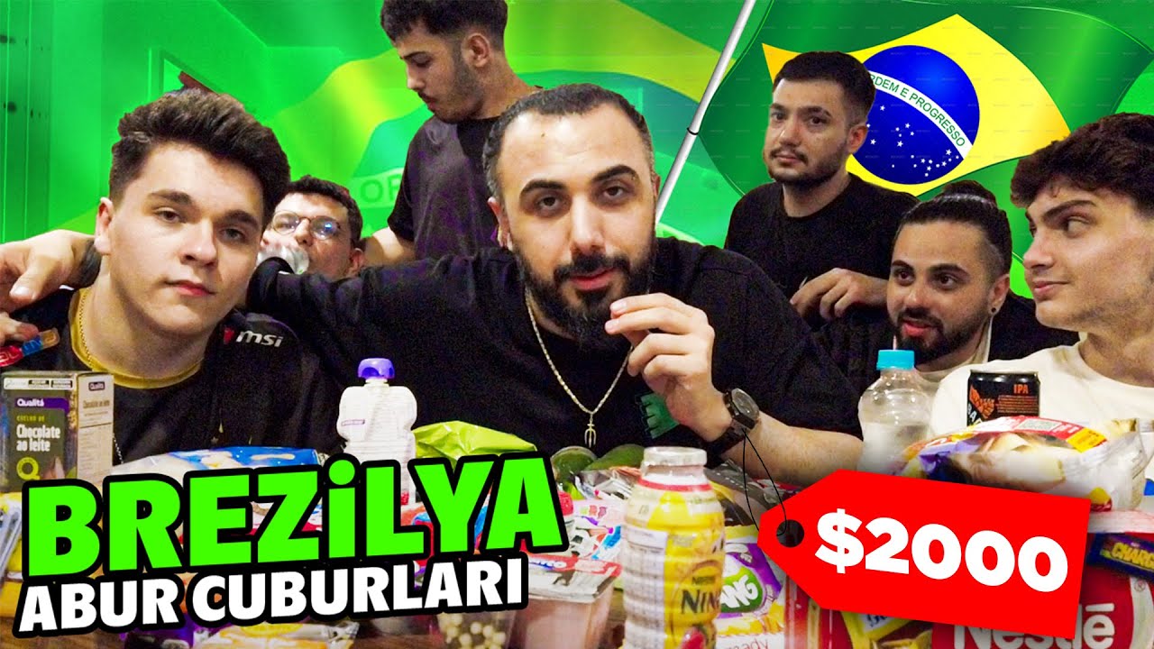 EKİPLE BREZİLYA ABUR CUBURLARINI DENEDİK!! 😱 (2000 DOLARLIK YİYECEK?)