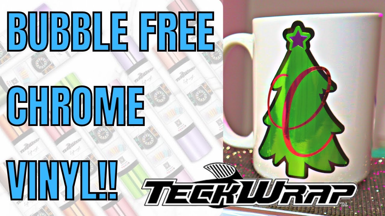 Amazing bubble free Chrome vinyl from Teckwrap  How to apply mirror vinyl without bubbles on a mug