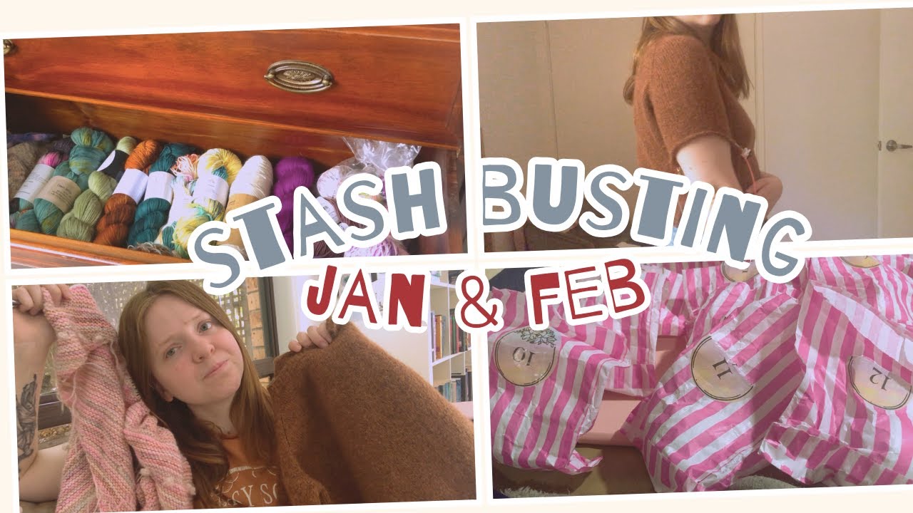 Jumpstarting the Stashbusting: January & February 2025 Knitting Vlog | Part One