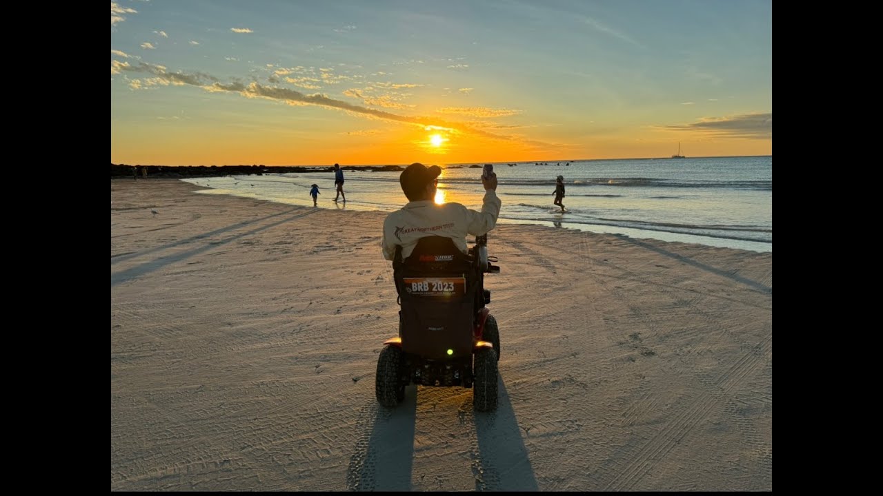 Wheelchair vs Beach in Broome WA , GONE WRONG