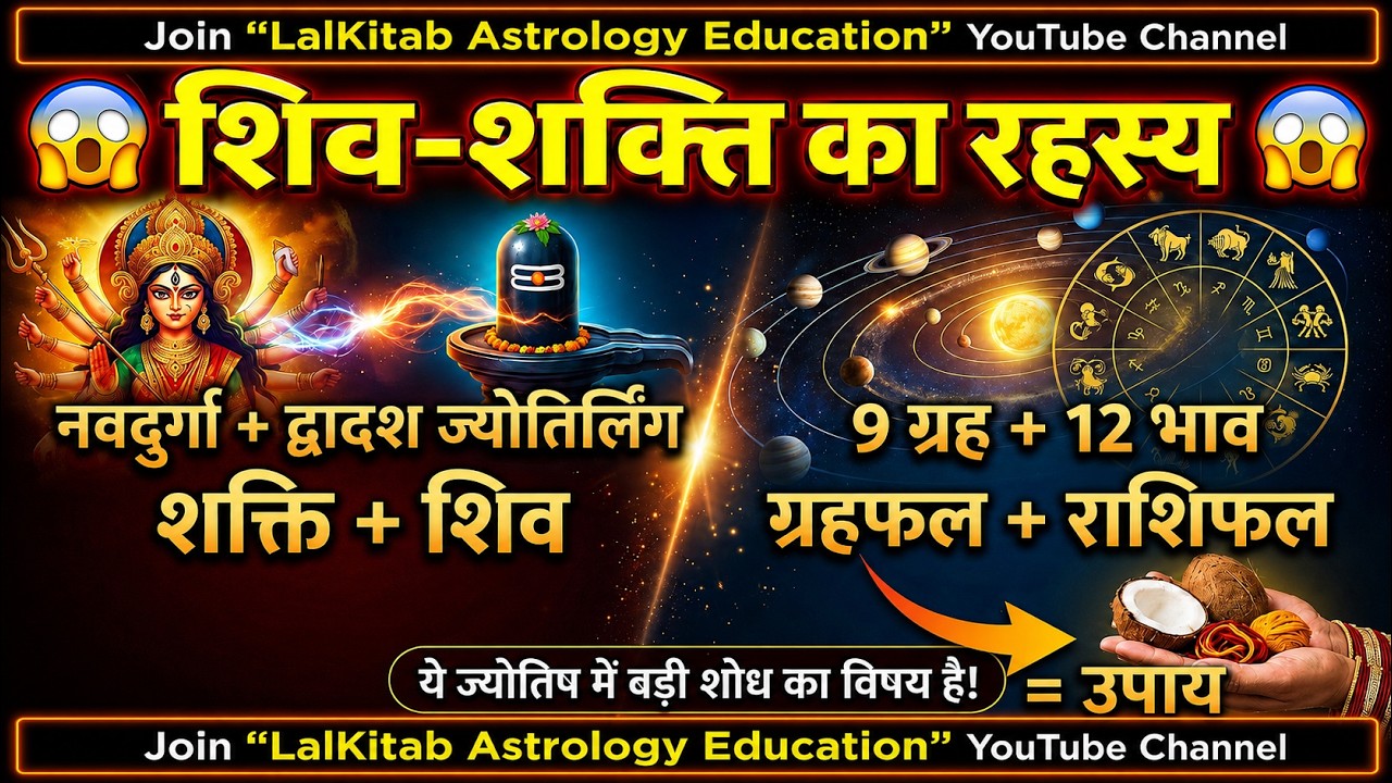 शिव-शक्ति और लालकिताब ज्योतिष के ग्रहफल-राशिफल के सिद्धांत का इस कायनात मैं अद्भुत रहस्य#rashifal
