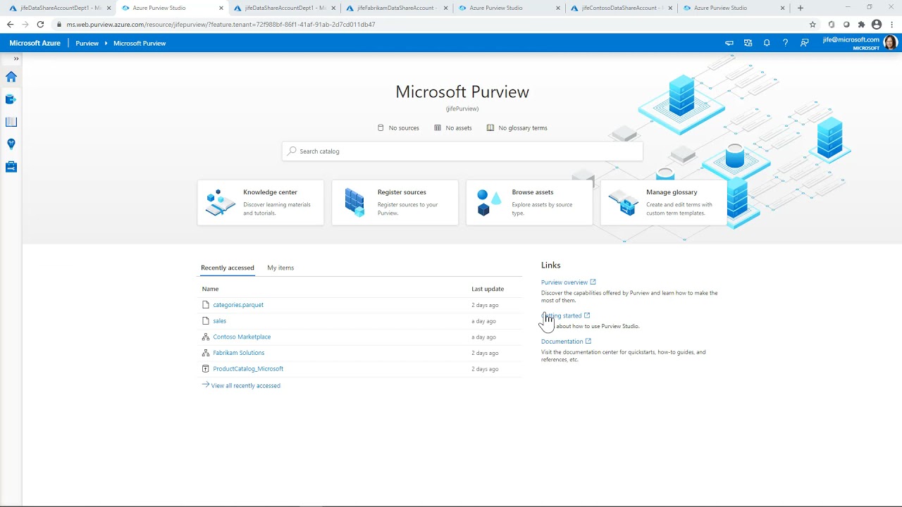 View Azure Data Share Lineage in Azure Purview Demo