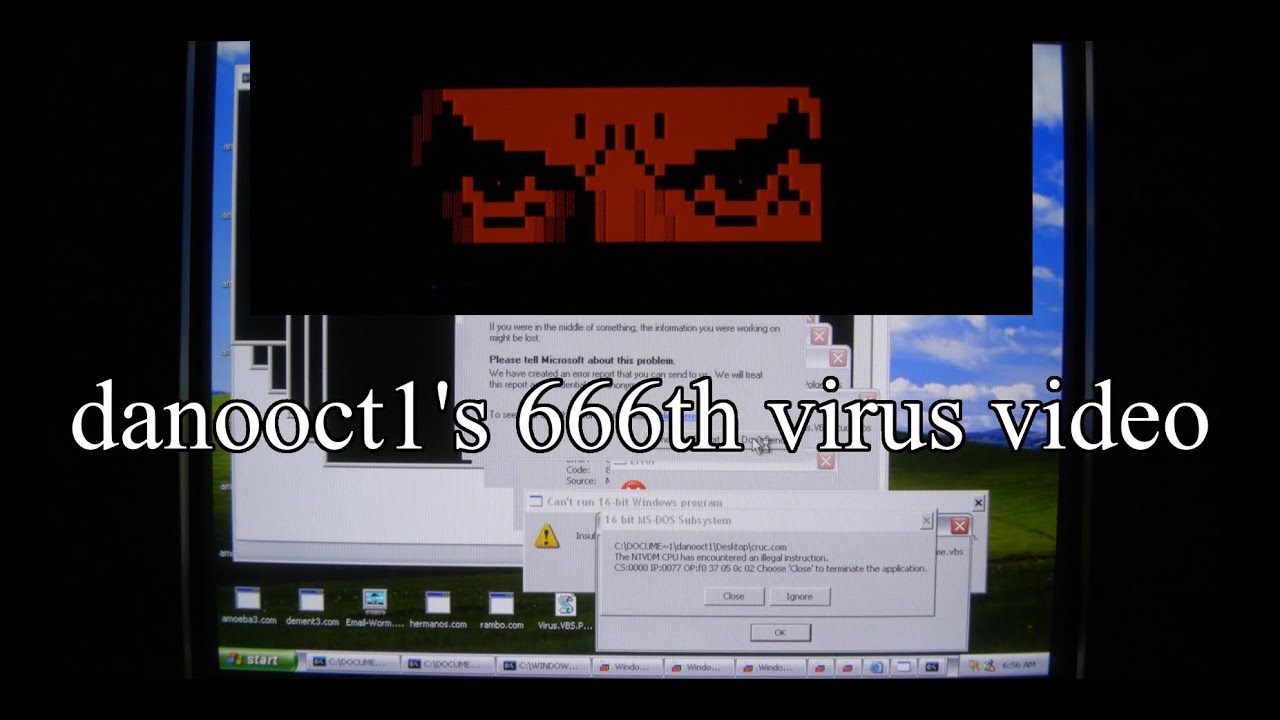 666-е впечатляющее видео о вирусе от danooct1 (предупреждение о слабых мигающих огнях)