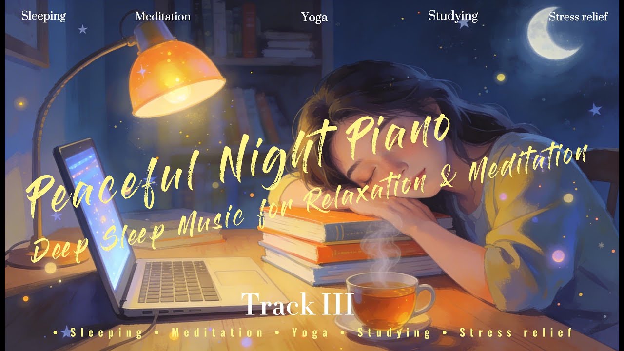 Peaceful Night Piano(No Ads)🌌 Deep Sleep Music for Relaxation & Meditation