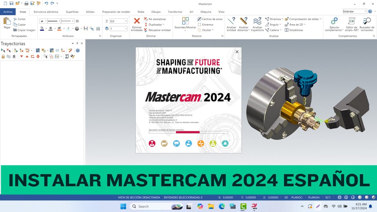 Instalar Mastercam 2024 Spanish | Instalar Mastercam 2024 versi&oacute;n en espa&ntilde;ol