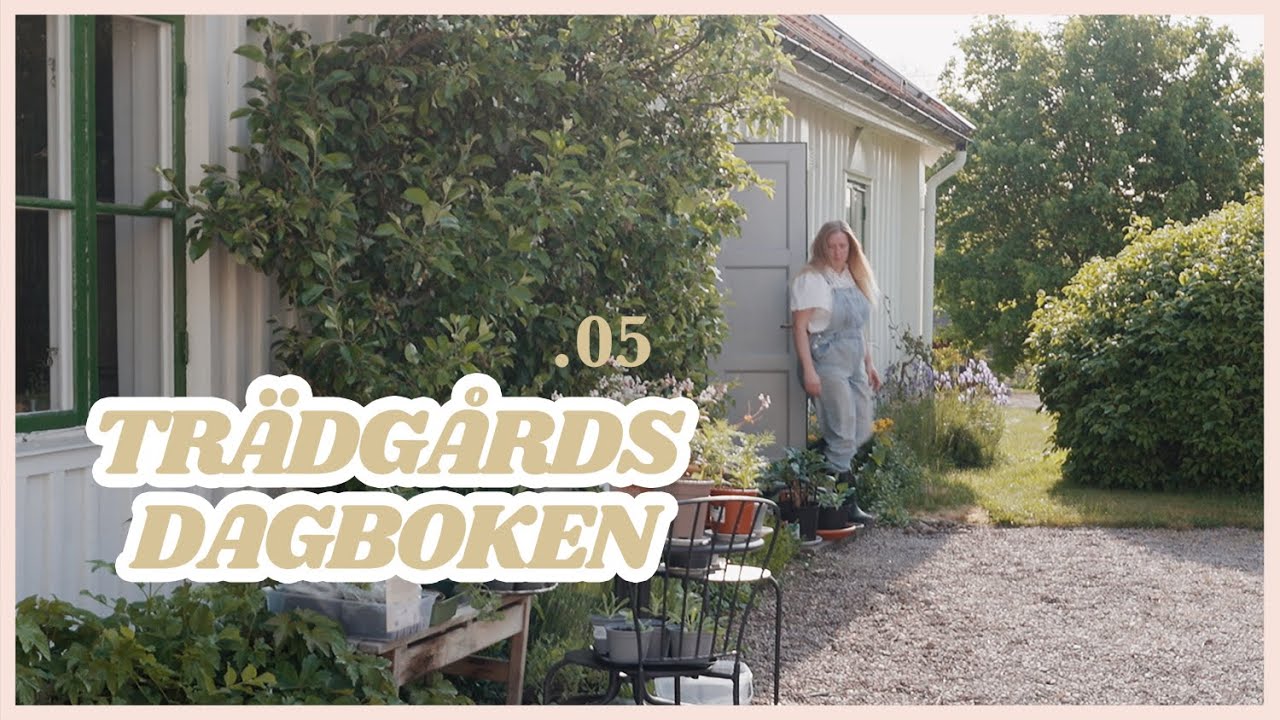 Plantera ut i trädgården & bygg växtstöd med mig! 🪴 | Trädgårdsdagboken .05