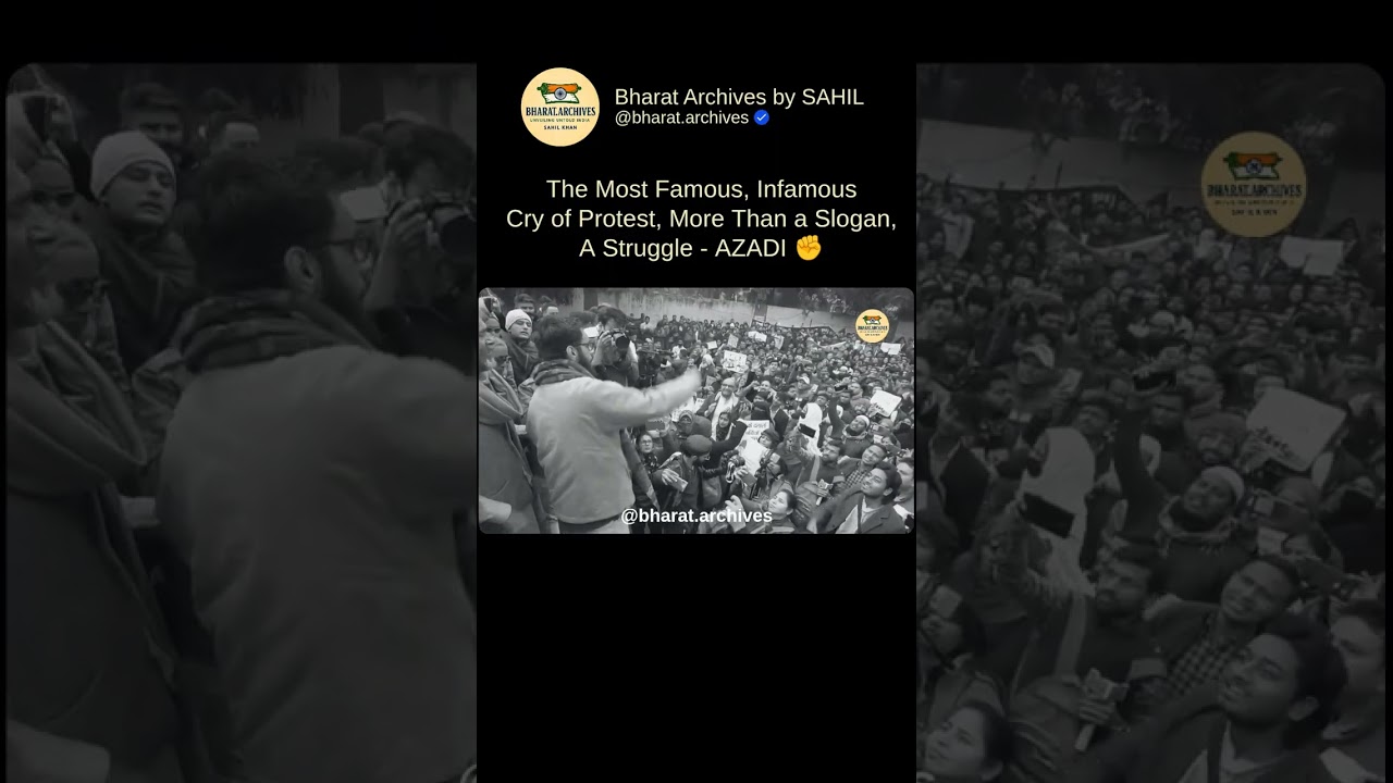 From JNU to the Nation: The Journey of Azadi Slogan ✊