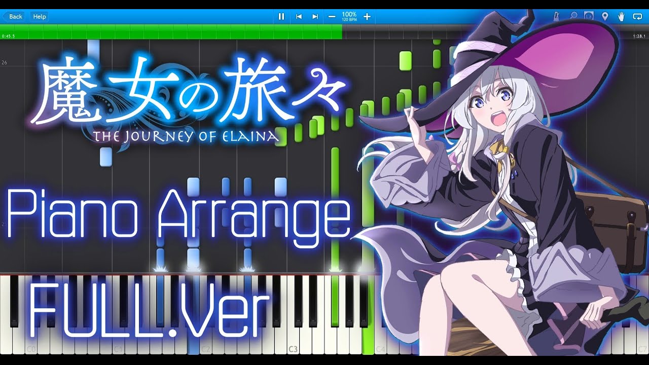 【楽譜付き】 魔女の旅々 OP FULL - リテラチュア - ピアノアレンジ / Wandering Witch OP - Literature - Piano Arrange