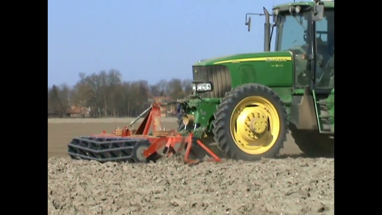 JOHN DEERE 6020 SERIES AND FRONT PRESS AND REAR POWER HARROW