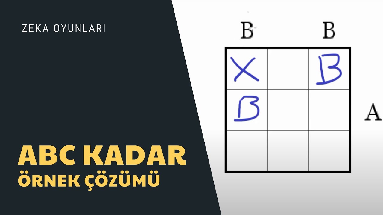 ABC Kadar Kolay Nasıl Oynanır? - Örnek Çözümü