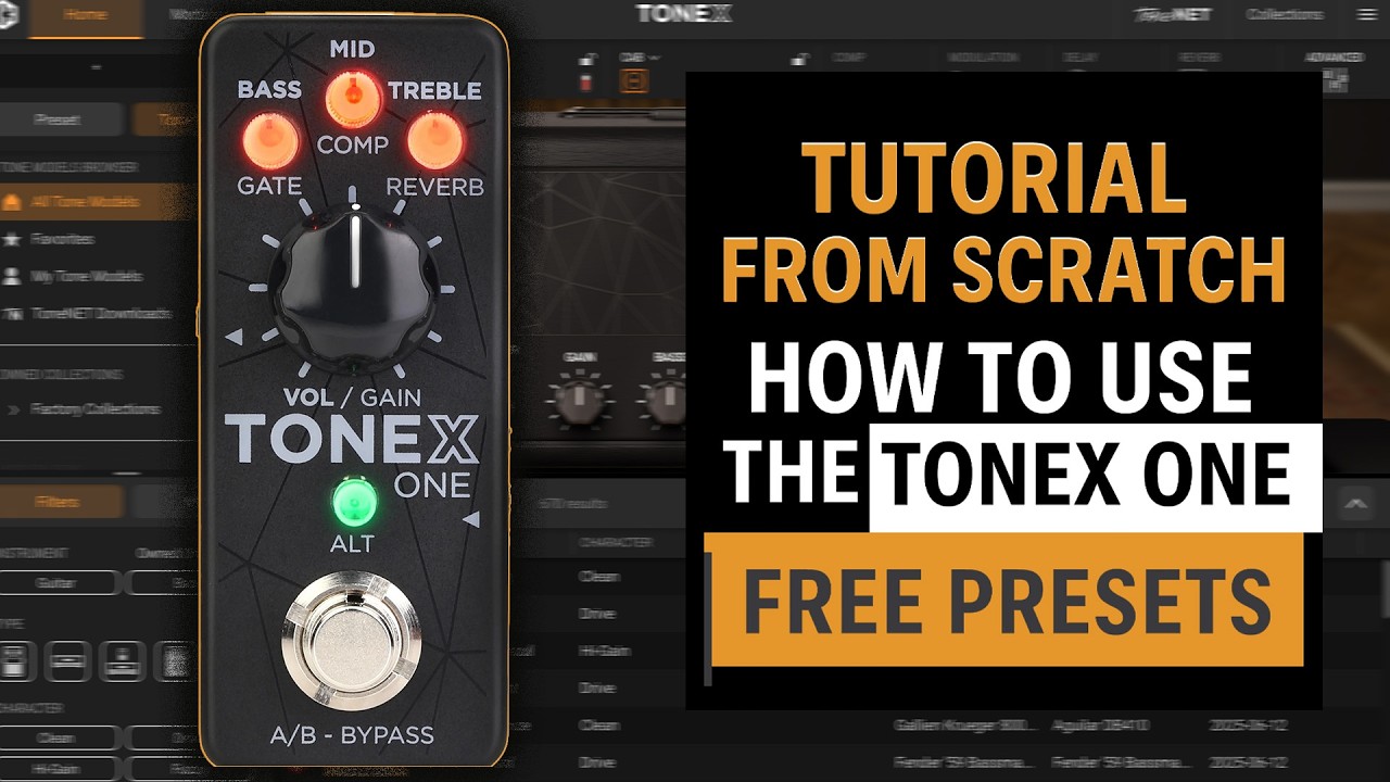 Эта крошечная педаль — настоящий монстр! 🎸 Урок по ToneX ONE + бесплатные пресеты