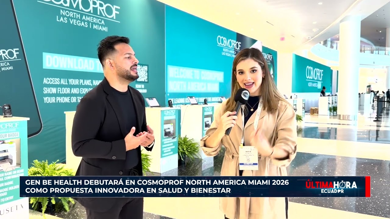 Mercedes Pesantes en vivo: Gen Be Health debutará en Cosmoprof North América Miami 2026