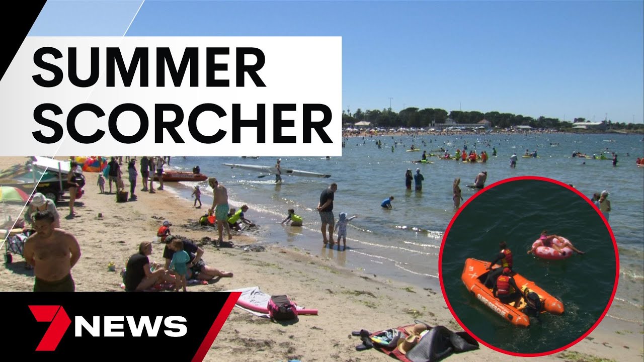 Melbourne swelters through its hottest day of the summer | 7 News Australia
