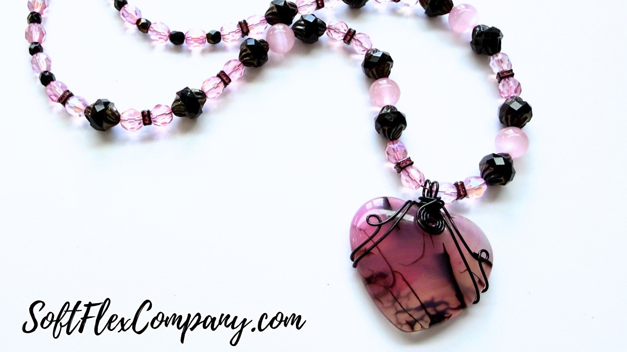 How to Wire Wrap an Agate Heart Pendant: Free Spirit Beading with Kristen Fagan
