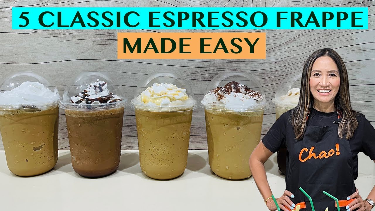 5 EASY CLASSIC COFFEE FRAPPE DRINKS USING ESPRESSO SHOTS: RECIPES FOR 16OZ CUPS
