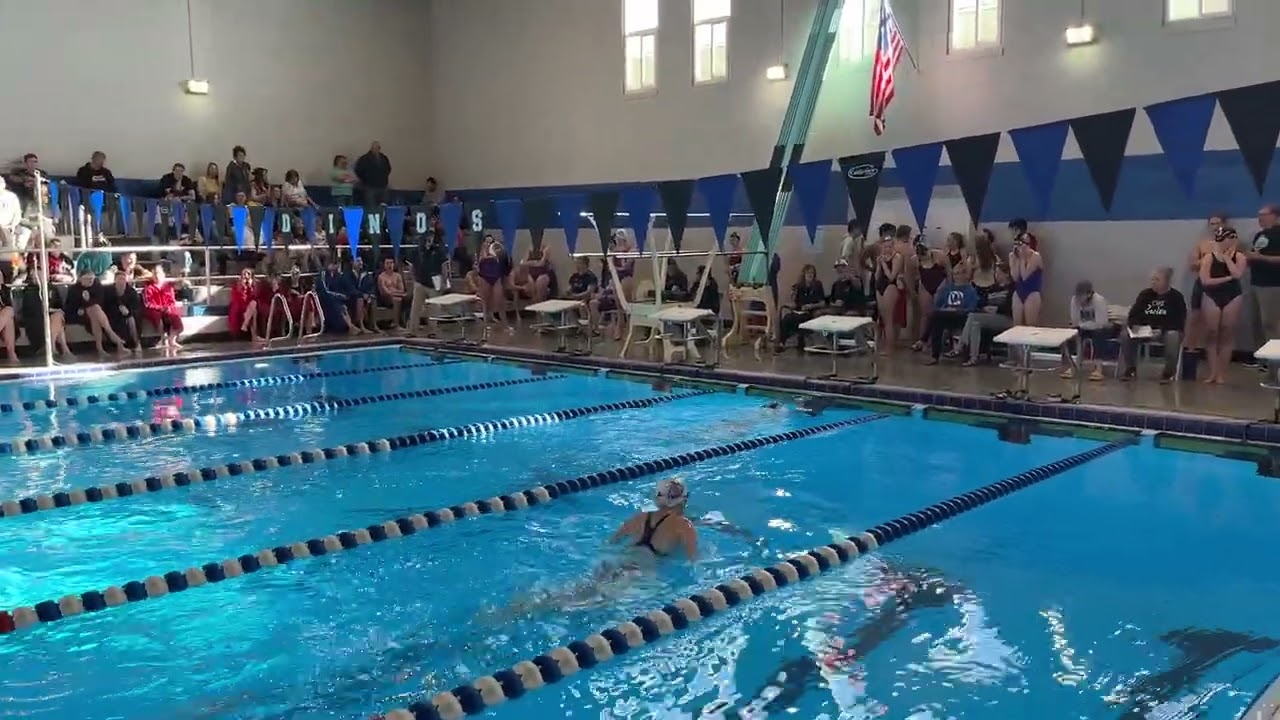 High School girls swim meet - 100 yard breaststroke - first time ever racing it - January 24, 2026