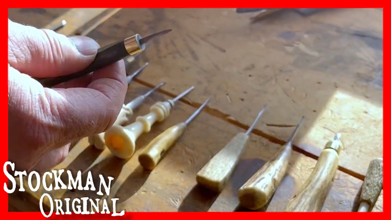 Make your own scrimshaw carving tool: sharpening and customizing  (because no one else makes it)