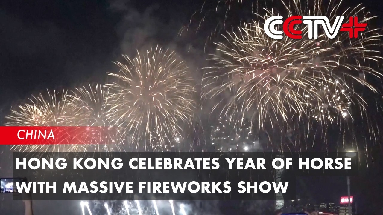 Гонконг отмечает Год Лошади грандиозным фейерверком.