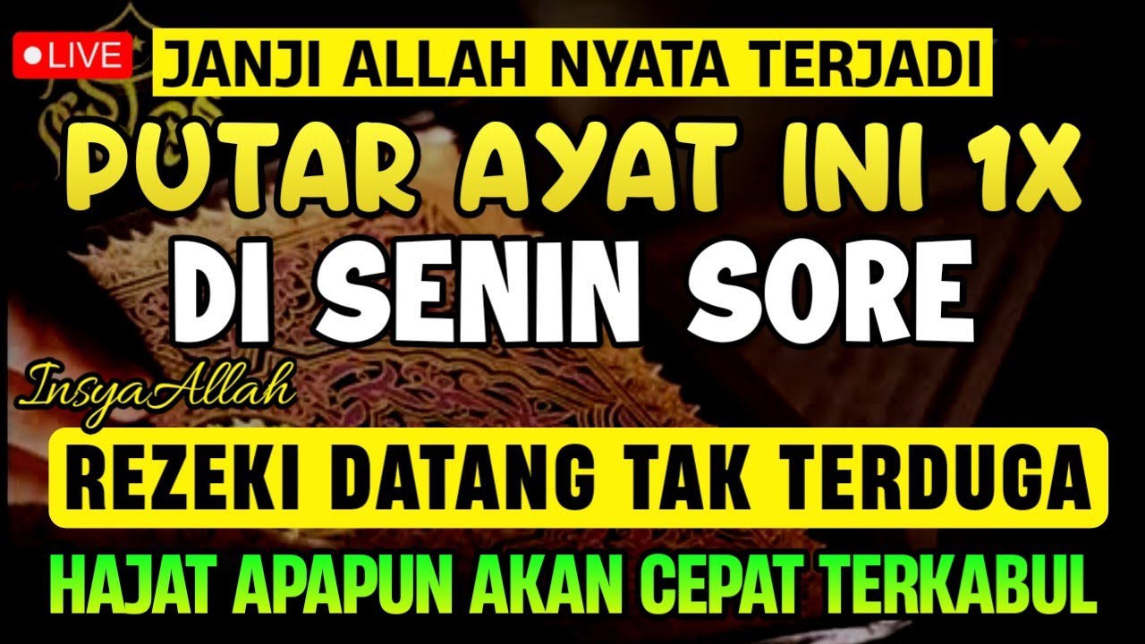 MUSTAJAB..!! PUTAR DZIKIR INI JANGAN KAGET REZEKI DATANG BERTUBI TUBI | Panjang Umur & Dosa Diampuni