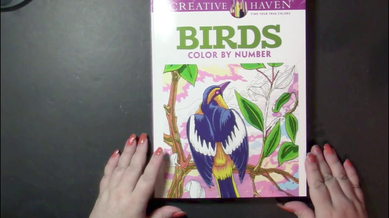 Flip & Review Birds by George Toufexis Color by Number (Adult Coloring)