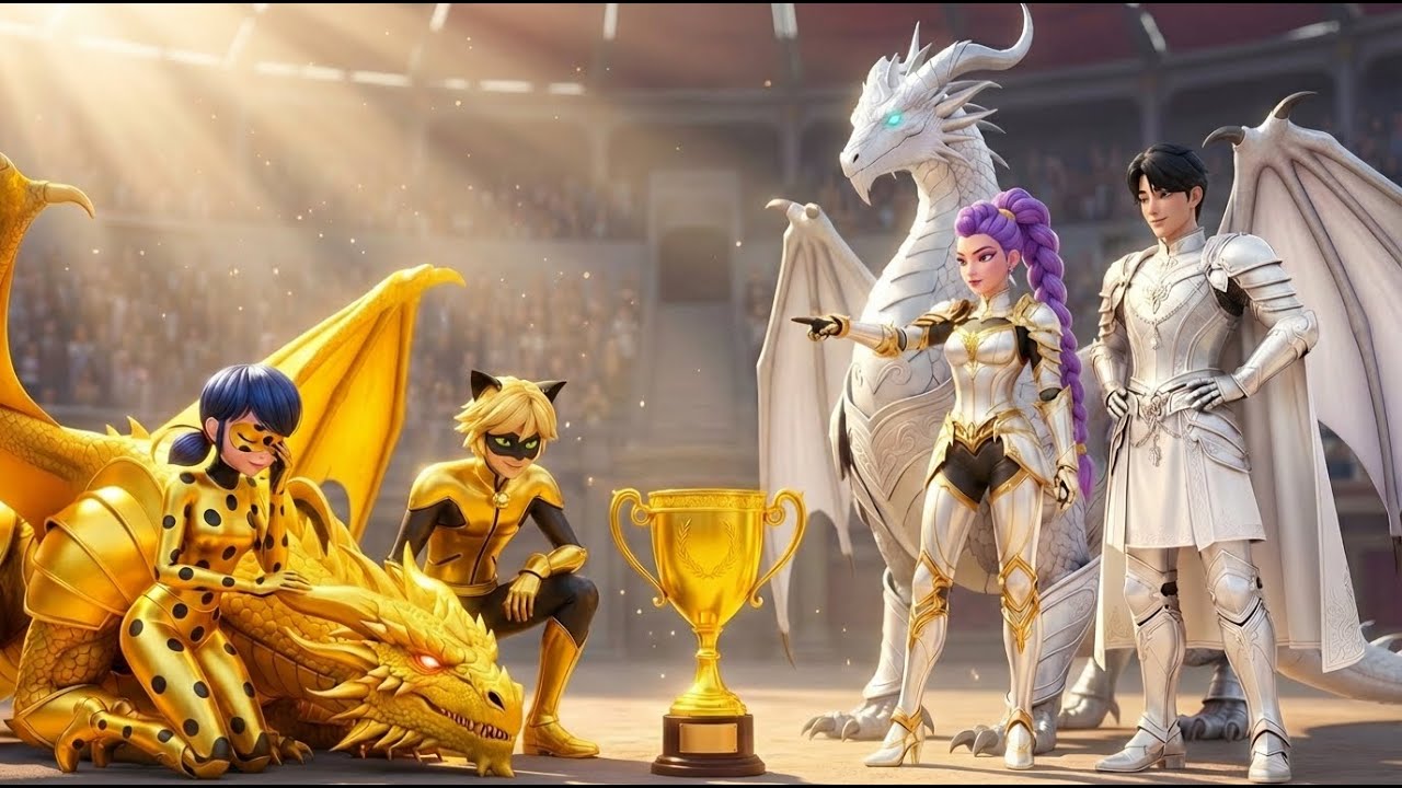 🐉✨ Golden Family VS Silver Family😱❌: LADYBUG Gets Magic Dragon Racing Revenge - (ENDING GOES WRONG)
