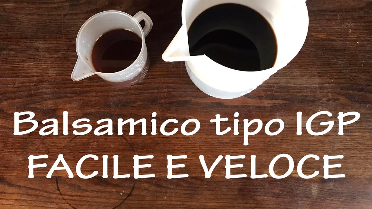 Aceti alla modenese 1 - Balsamico tipo IGP fatto in casa FACILE E VELOCE.