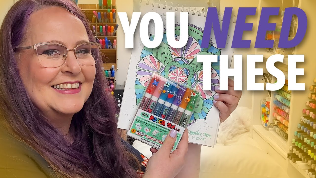 Posca GLITTER Paint Pens - Unboxing & Review