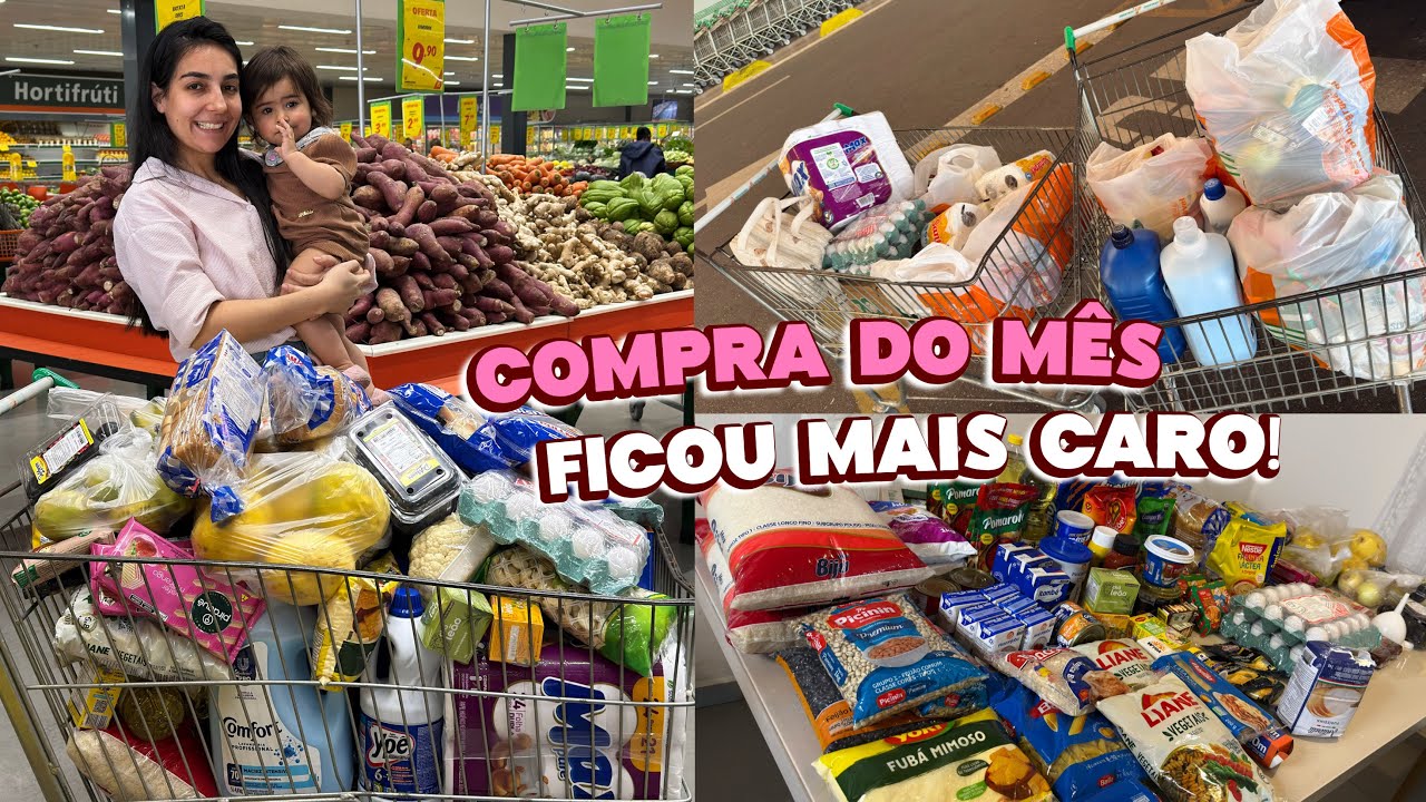 COMPRAS DO M&Ecirc;S NO ATACAD&Atilde;O! COMPRAMOS MUITA COISA E FICOU CARO DEMAIS 😱
