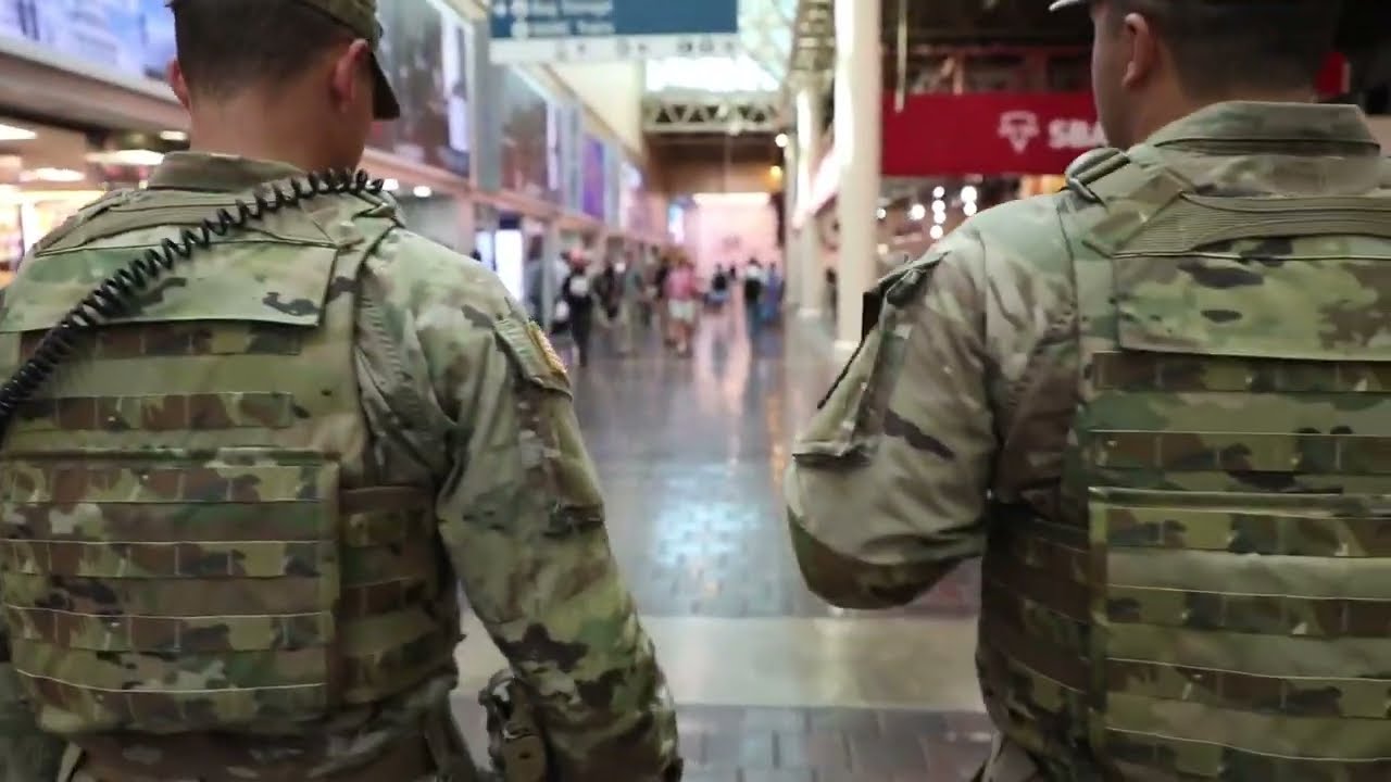 Taskforce Magnolia patrolling Union Station in Washington, D.C.