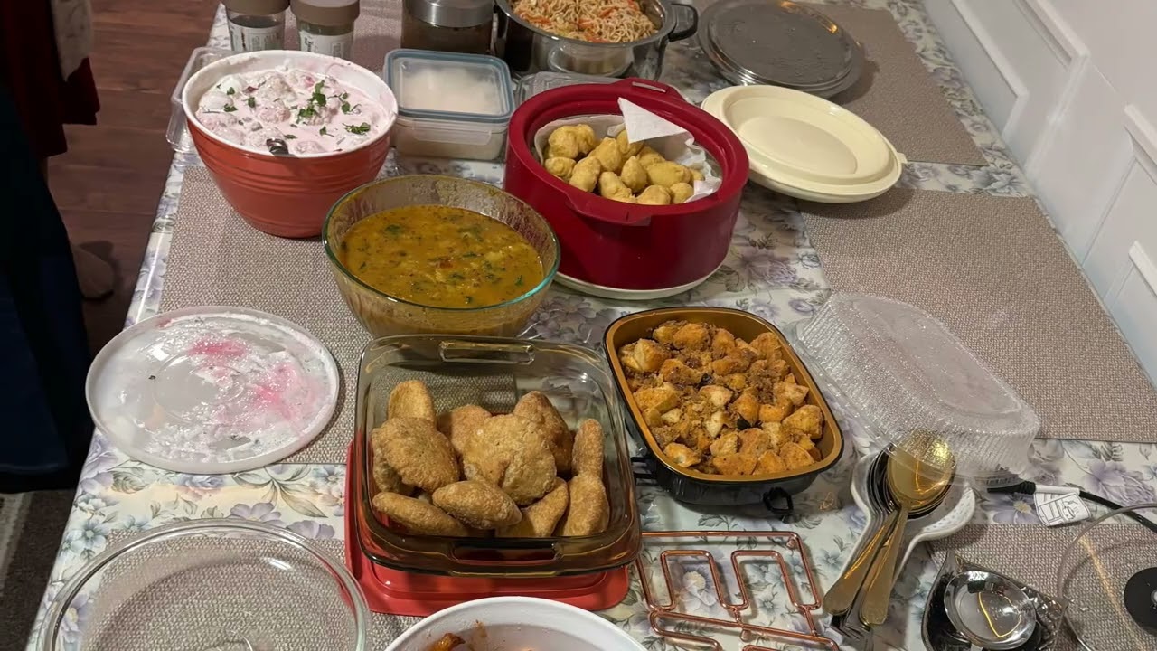 Indian Food at a Kitty Party | Indian Women's potluck party