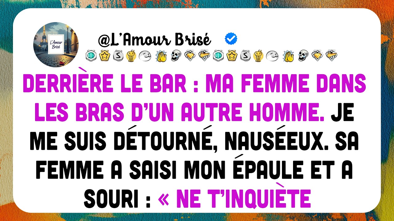 À la fête d’entreprise de ma femme, quelqu’un a demandé si elle était célibataire…! Et j’étais là.